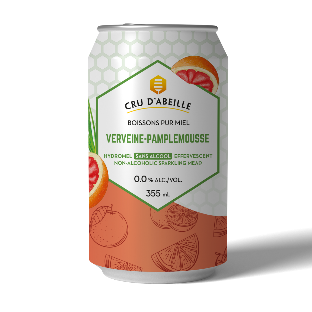 24 hydromels sans alcool - Verveine Pamplemousse