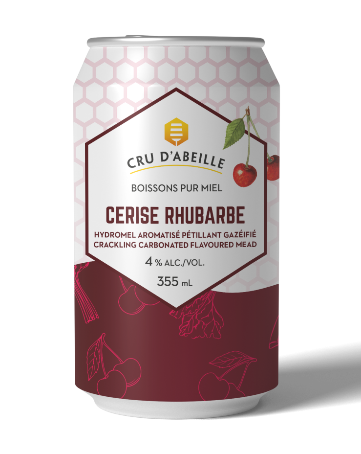 hydromel cerise rhubarbe de Cru d'Abeille